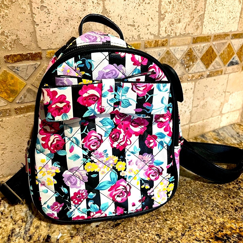 Betsey Johnson Floral Patterned Backpack